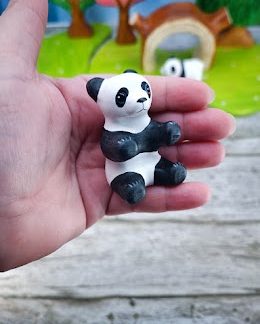 Chubby panda sitting child