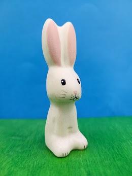 Standing (watching) bunny white
