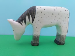 Grazing horse - spotted