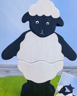 Buildable black lamb