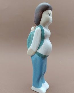 Pregnant clumsy mother