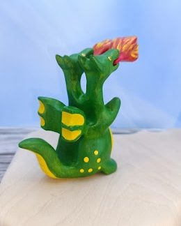 Two-headed dragon the from its mouth the fire removable