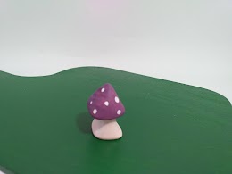 Smaller dotted mushroom / purple