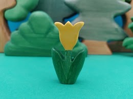 Sárga kecses tulipán