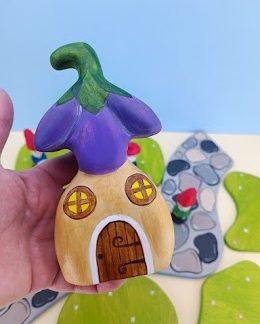 Purple bellflower little house